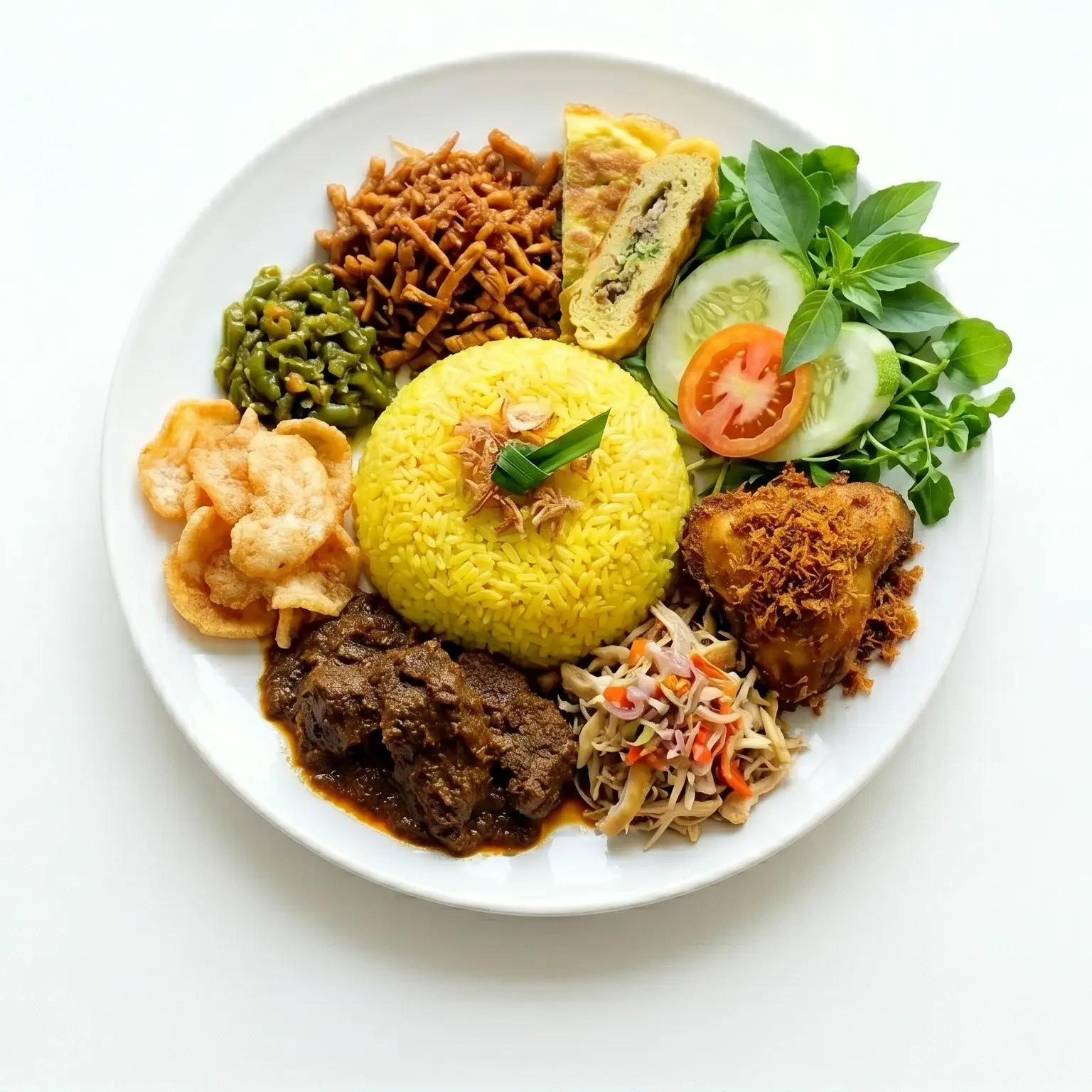 Nasi Kuning Campur